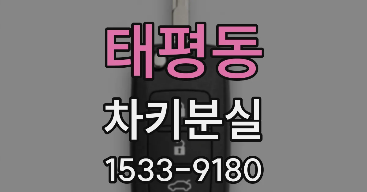 태평동 차키분실