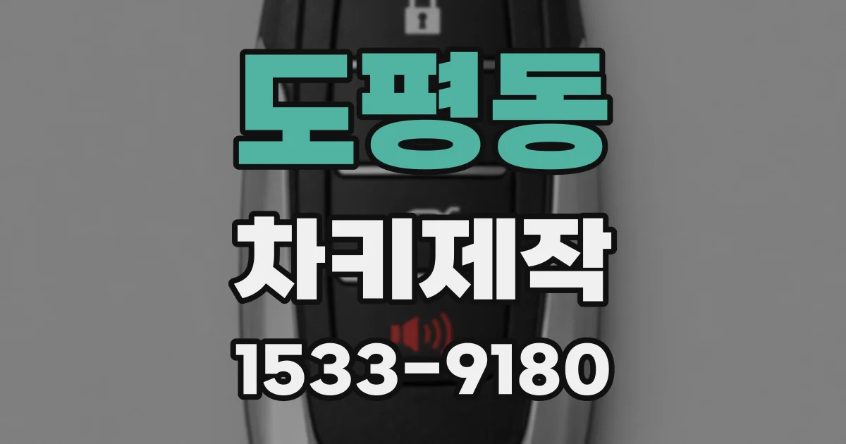 도평동 차키제작