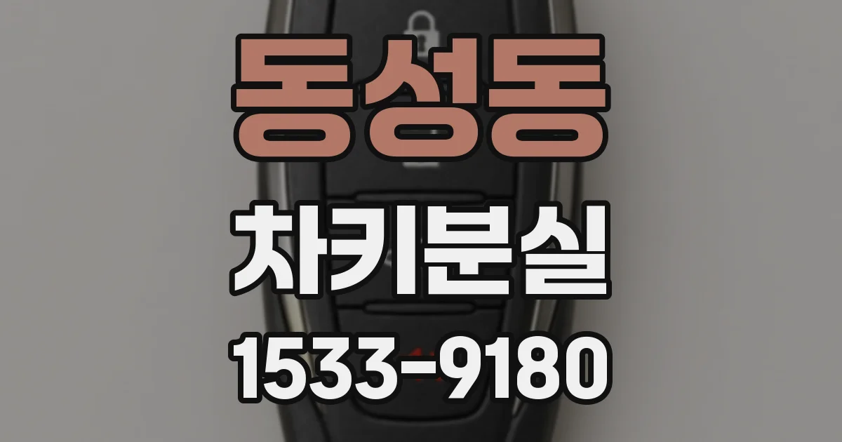 동성동 차키분실