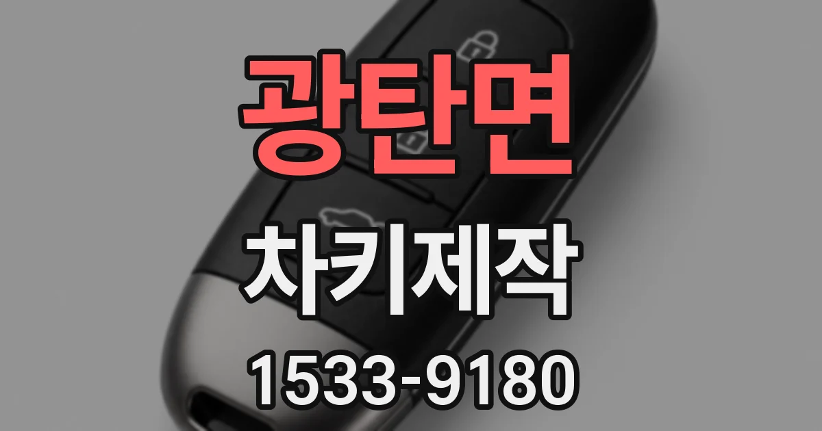 광탄면 차키제작