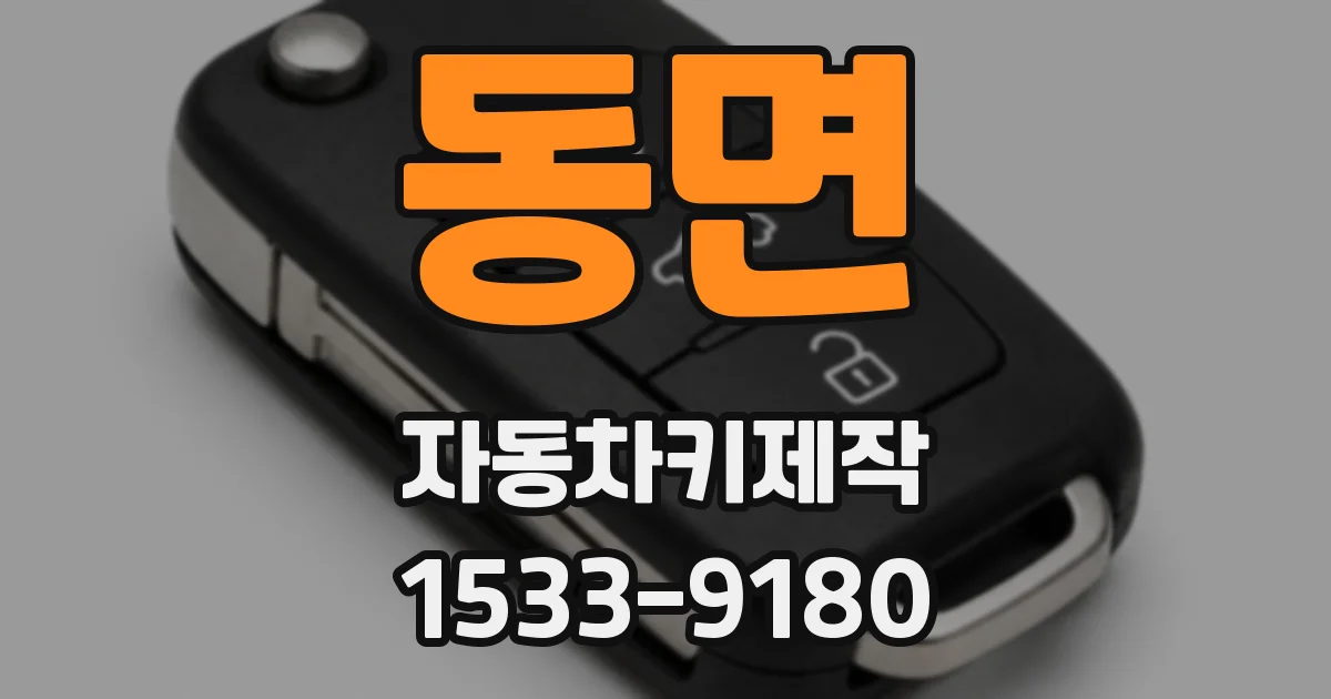 동면 자동차키제작