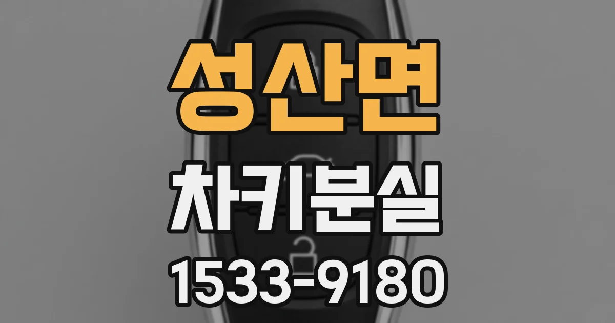 성산면 차키분실
