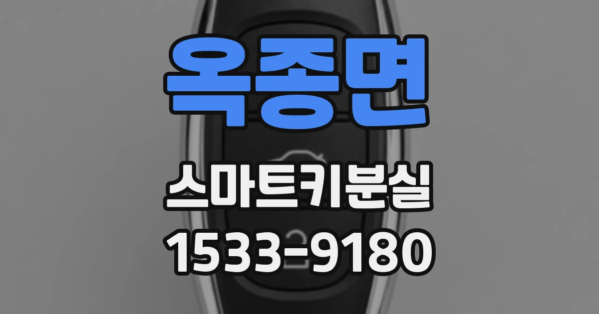옥종면 스마트키분실