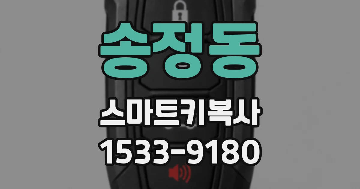 송정동 스마트키복사