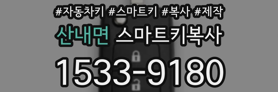산내면 스마트키복사