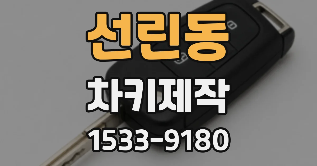 선린동 차키제작