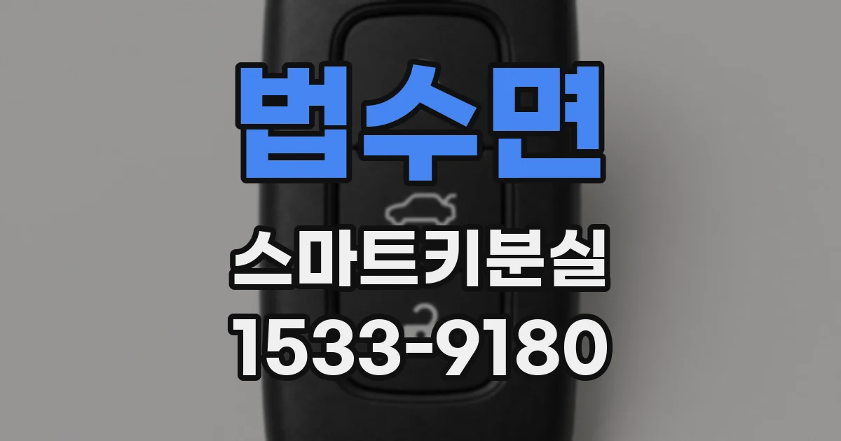법수면 스마트키분실