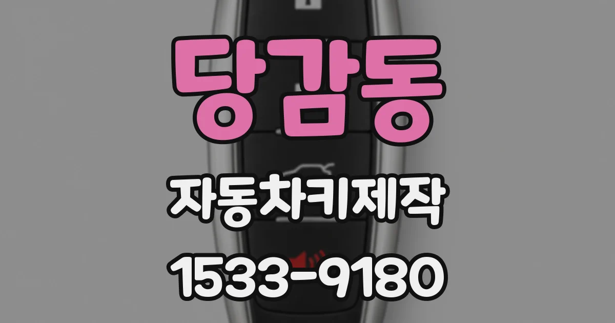 당감동 자동차키제작