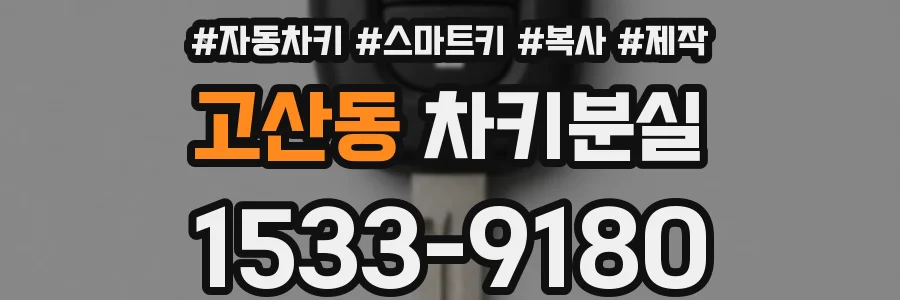 고산동 차키분실