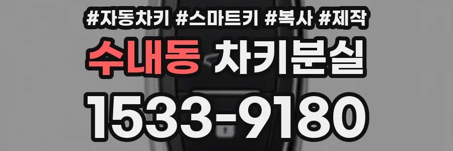 수내동 차키분실