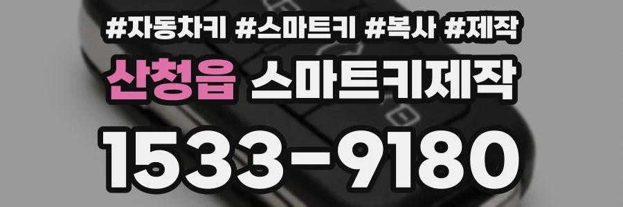 산청읍 스마트키제작