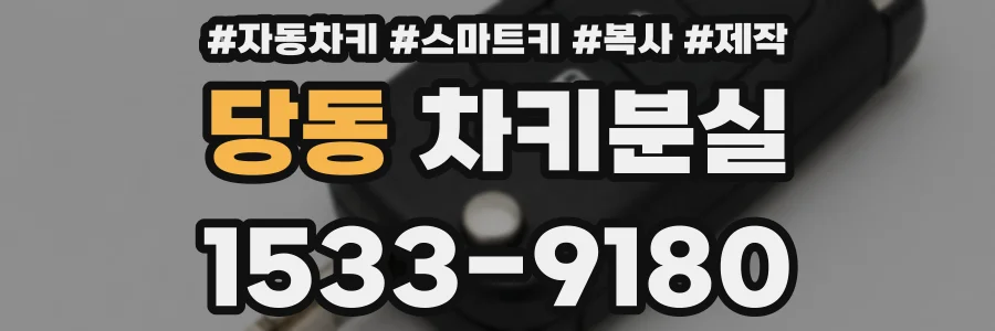 당동 차키분실