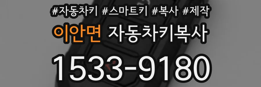 이안면 자동차키복사