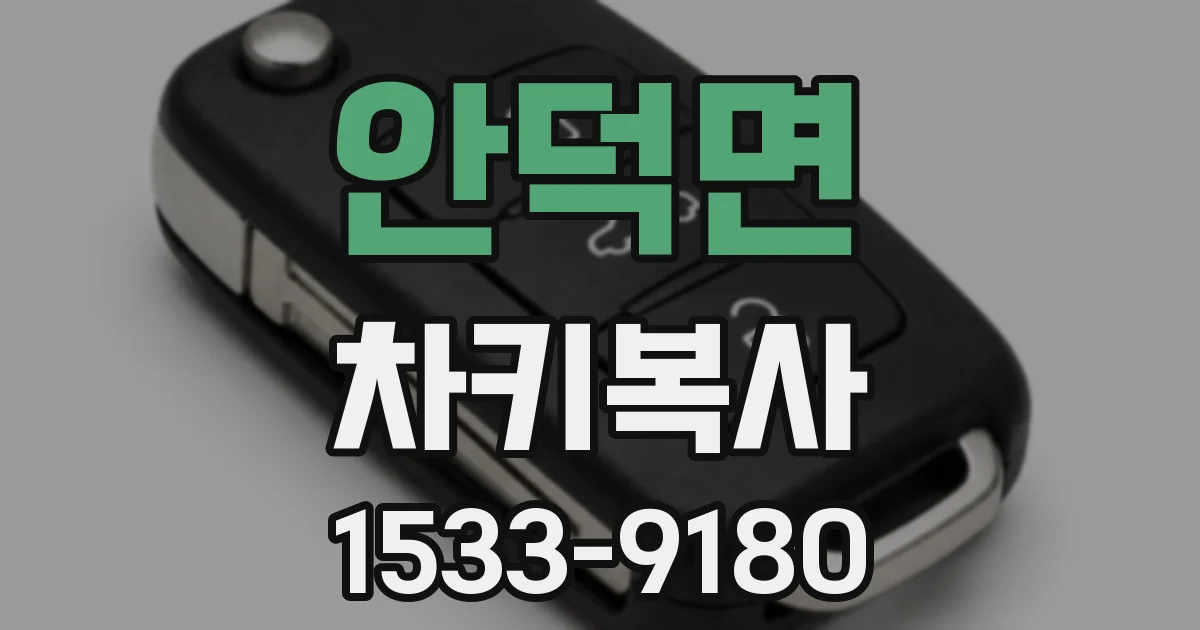 안덕면 차키복사