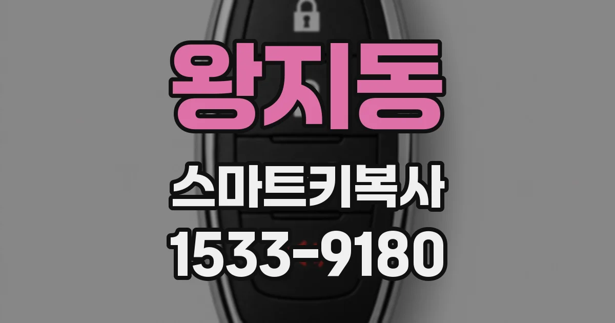 왕지동 스마트키복사