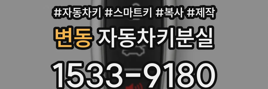 변동 자동차키분실