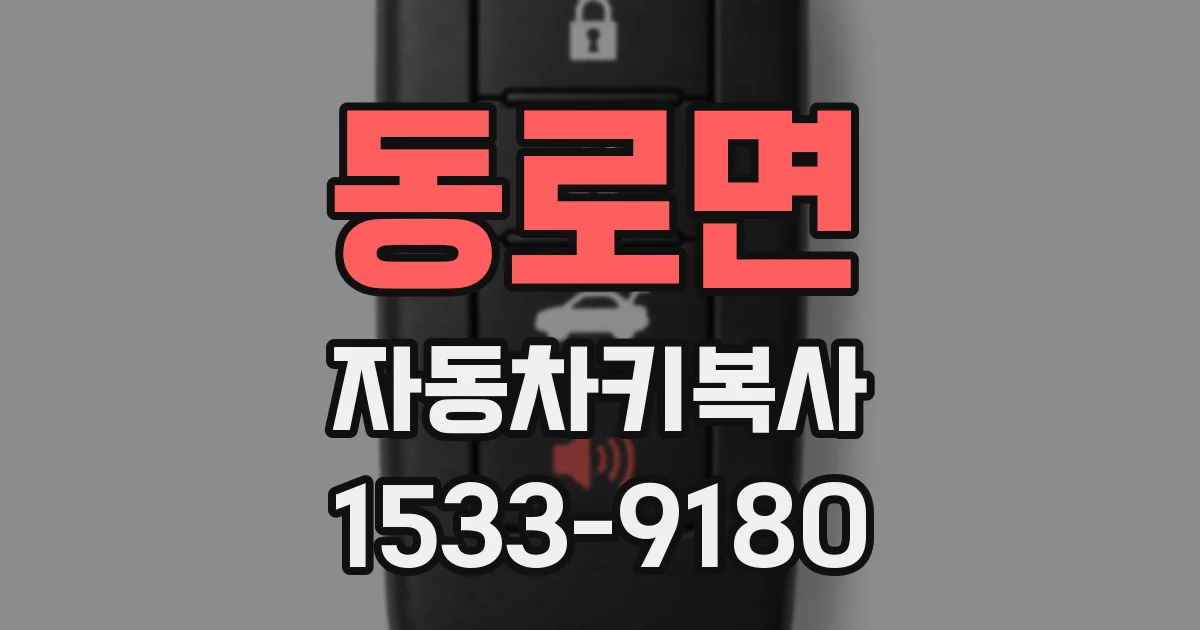 동로면 자동차키복사
