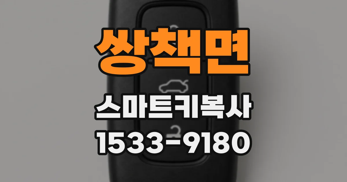 쌍책면 스마트키복사
