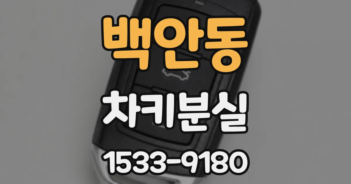 백안동 차키분실