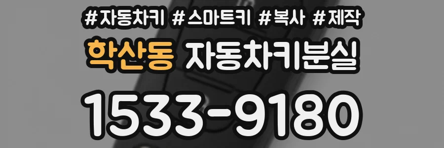 학산동 자동차키분실
