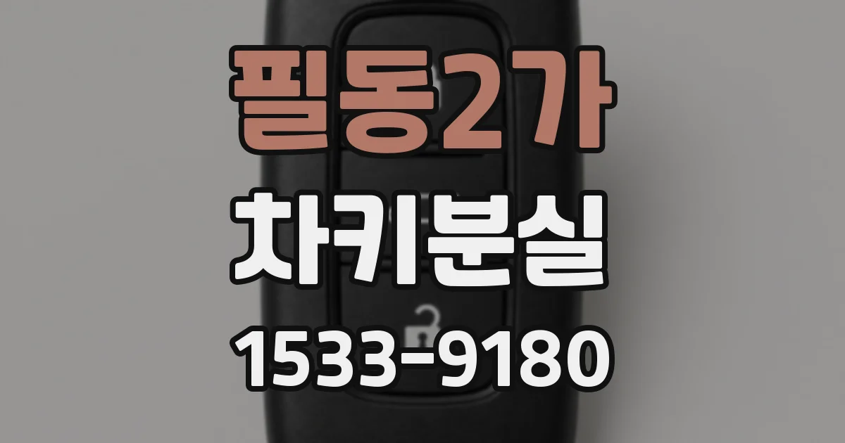 필동2가 차키분실
