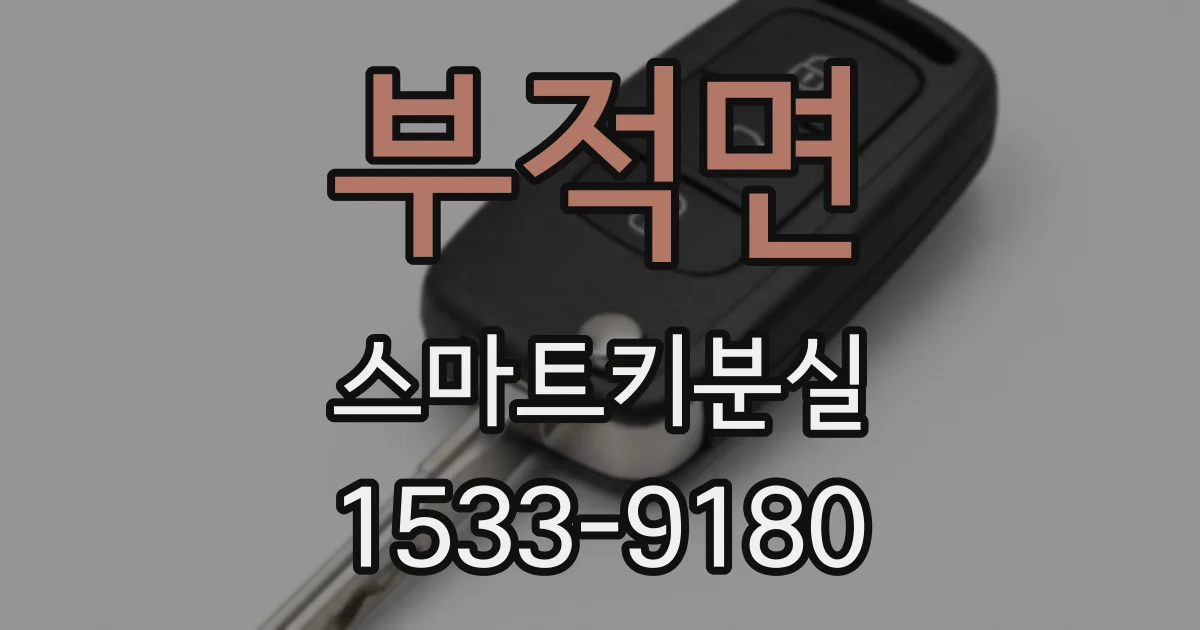 부적면 스마트키분실