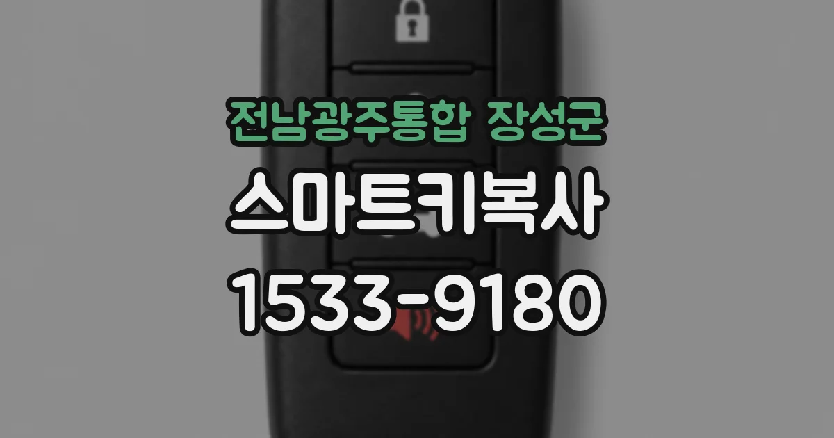 전남광주통합 장성군 스마트키복사