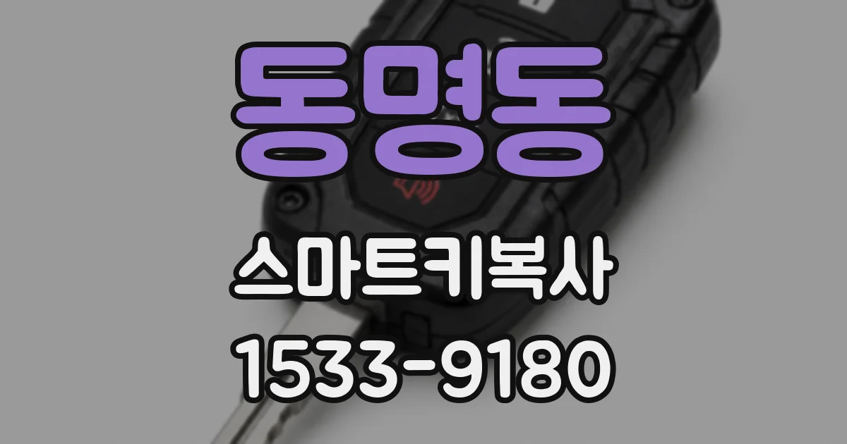 동명동 스마트키복사