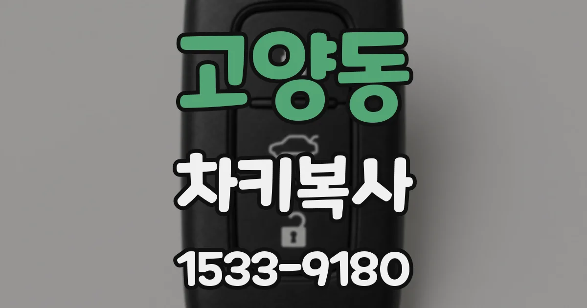 고양동 차키복사