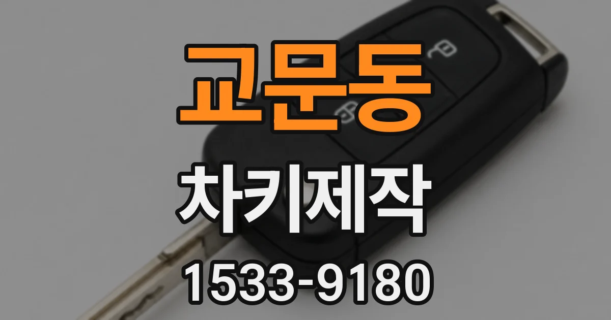 교문동 차키제작