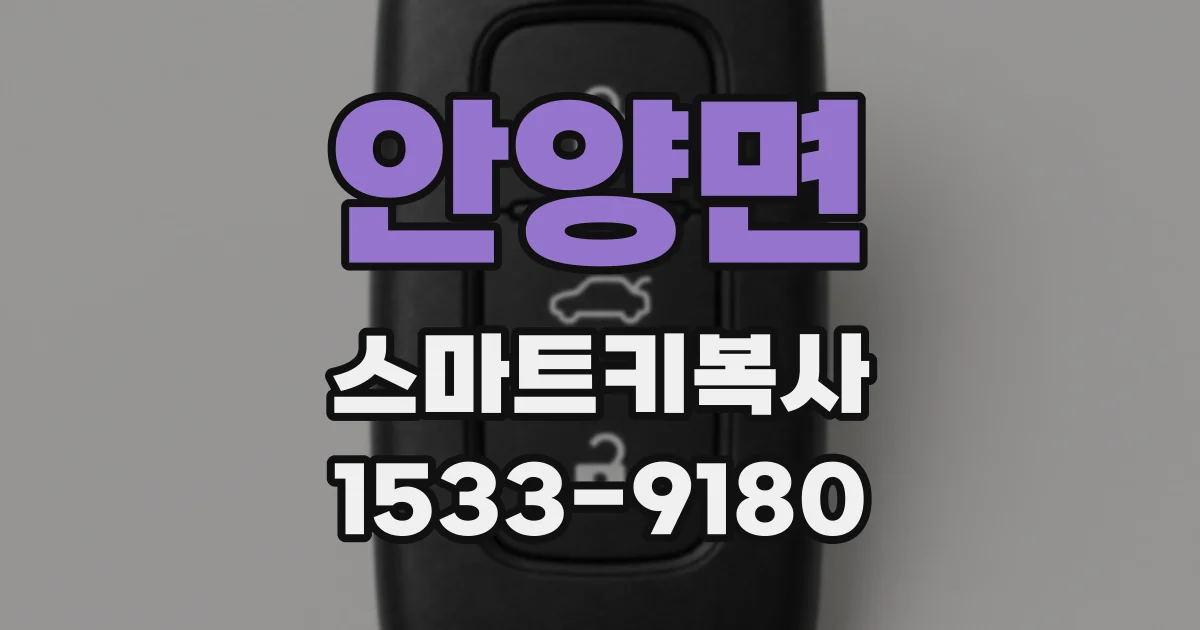 안양면 스마트키복사