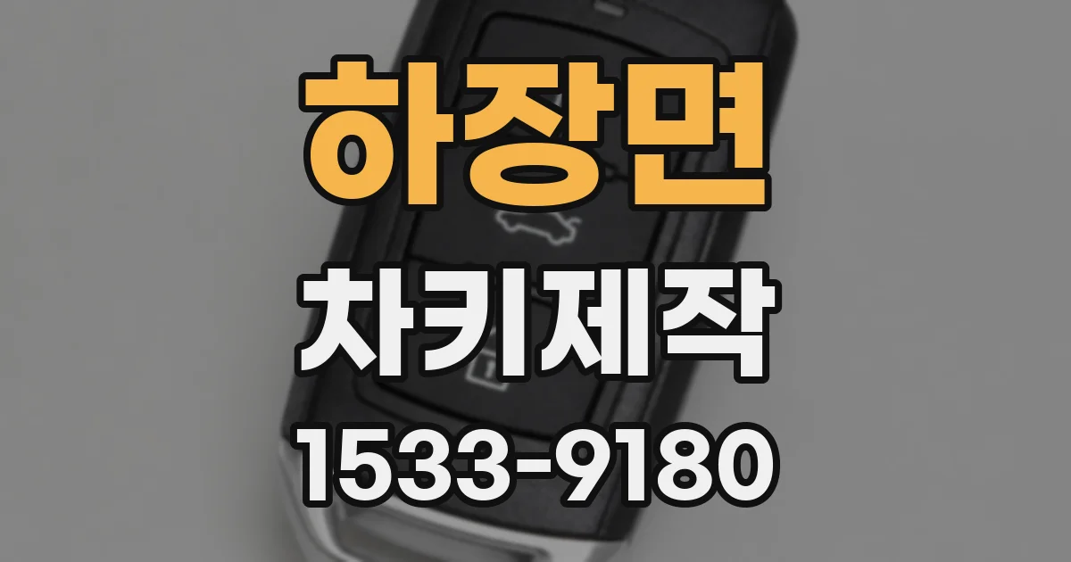 하장면 차키제작