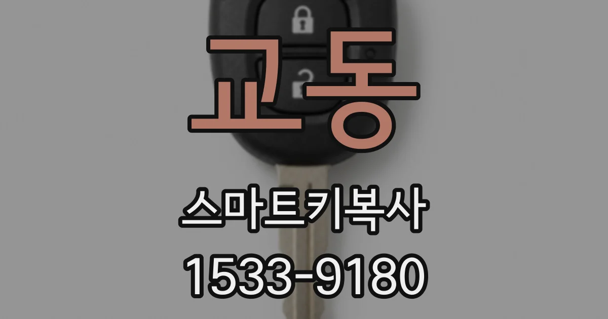 교동 스마트키복사