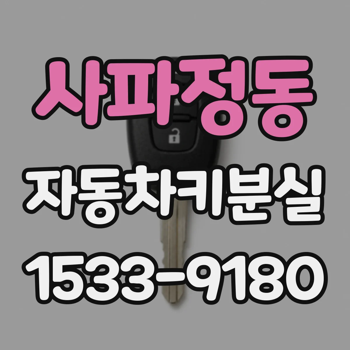 사파정동 자동차키분실