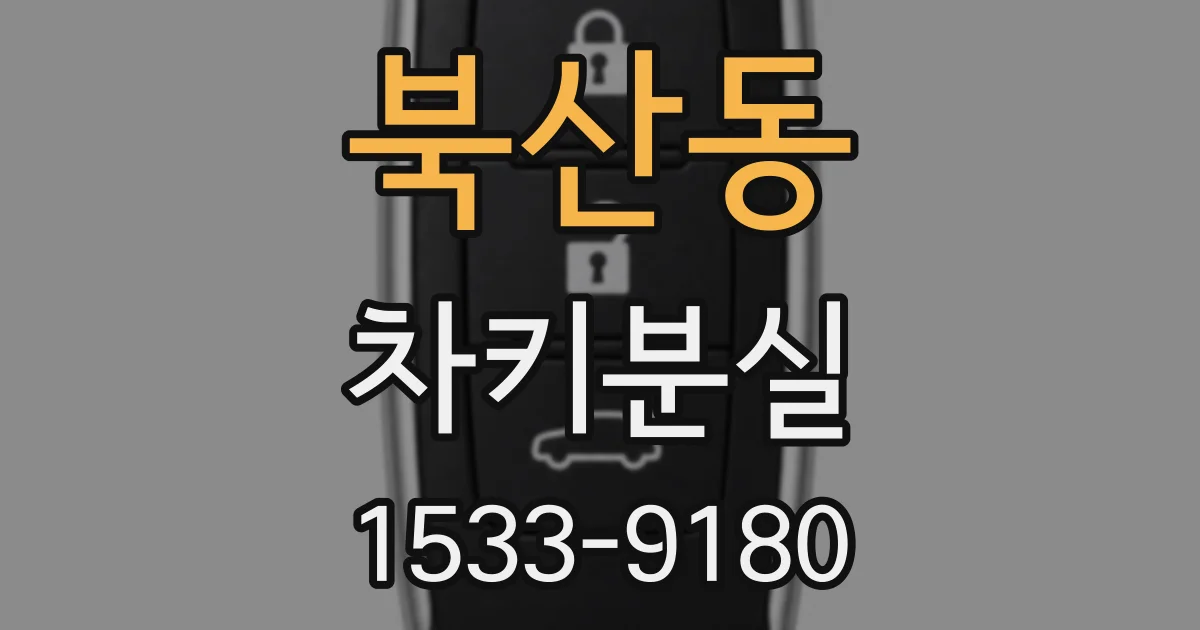 북산동 차키분실