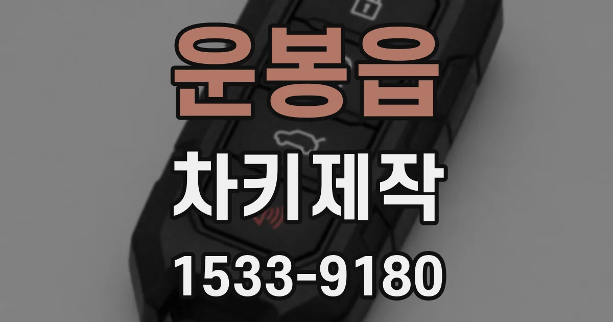 운봉읍 차키제작