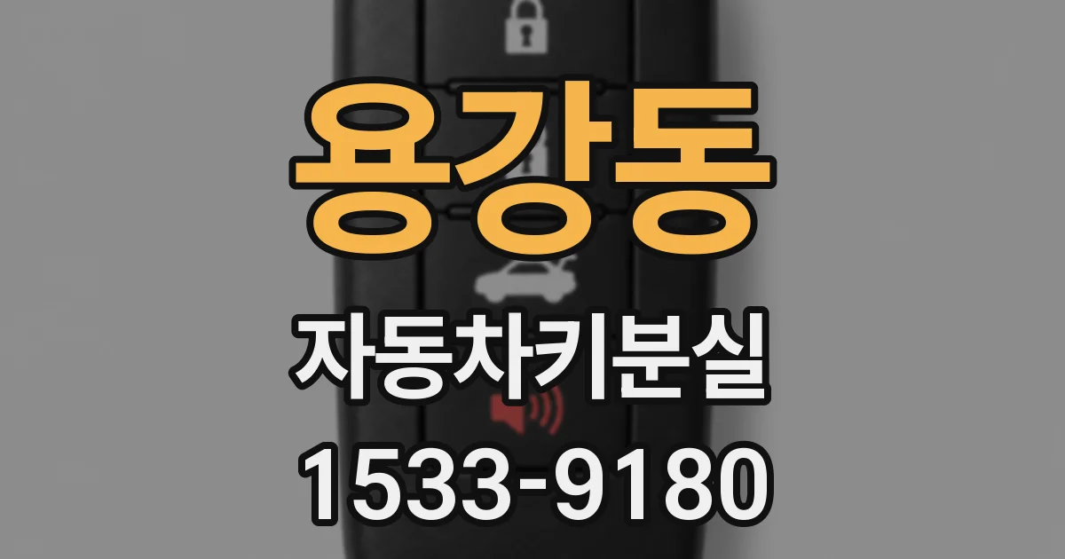 용강동 자동차키분실