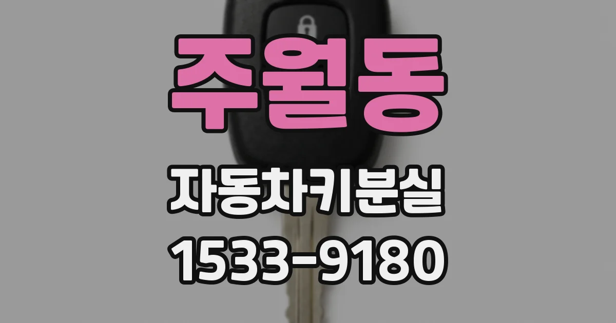 주월동 자동차키분실