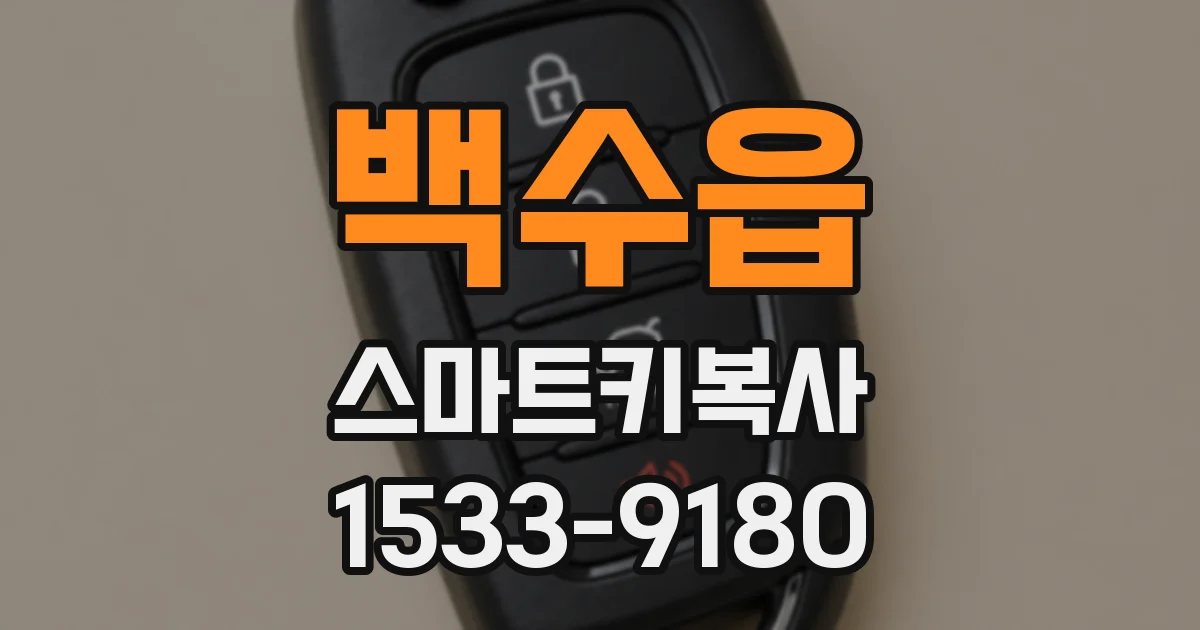 백수읍 스마트키복사