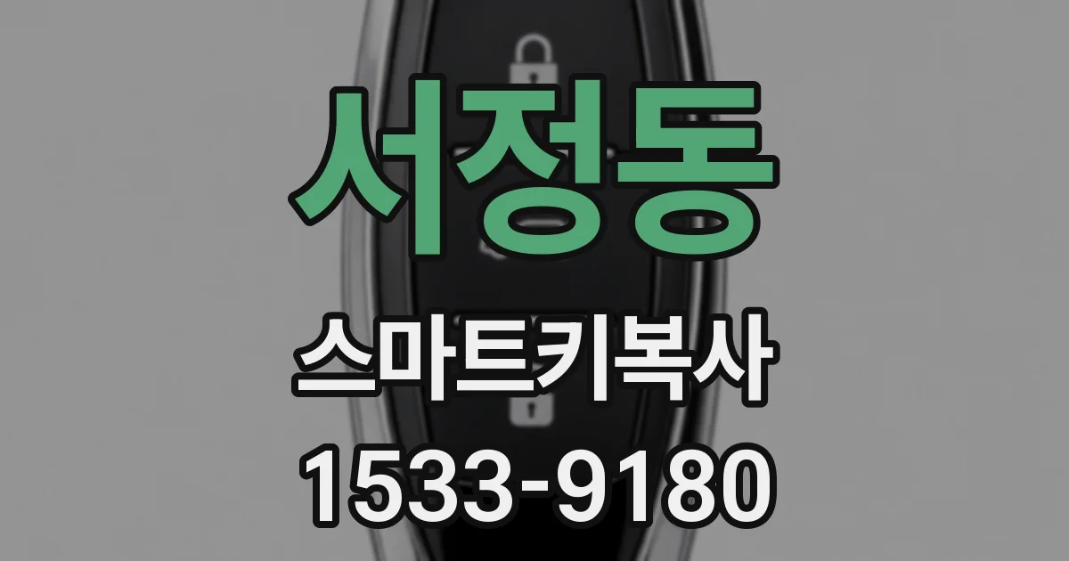 서정동 스마트키복사