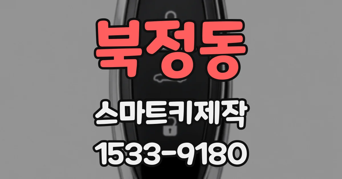 북정동 스마트키제작