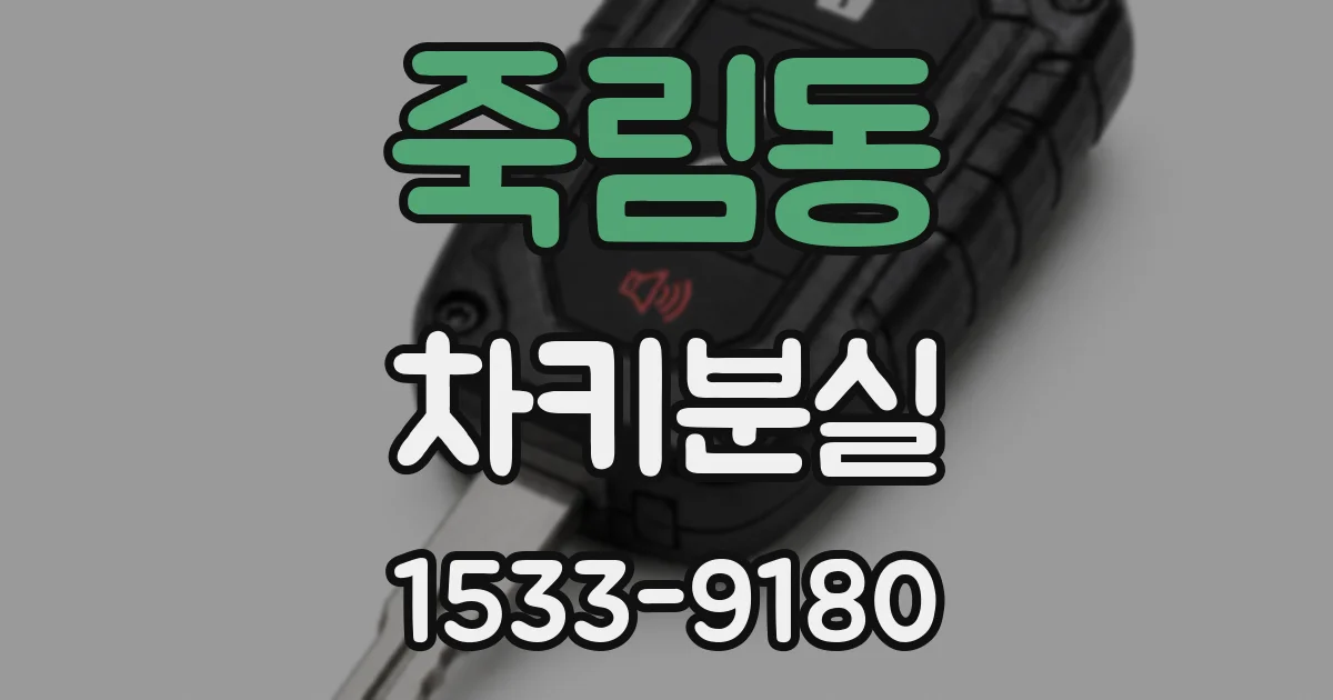 죽림동 차키분실