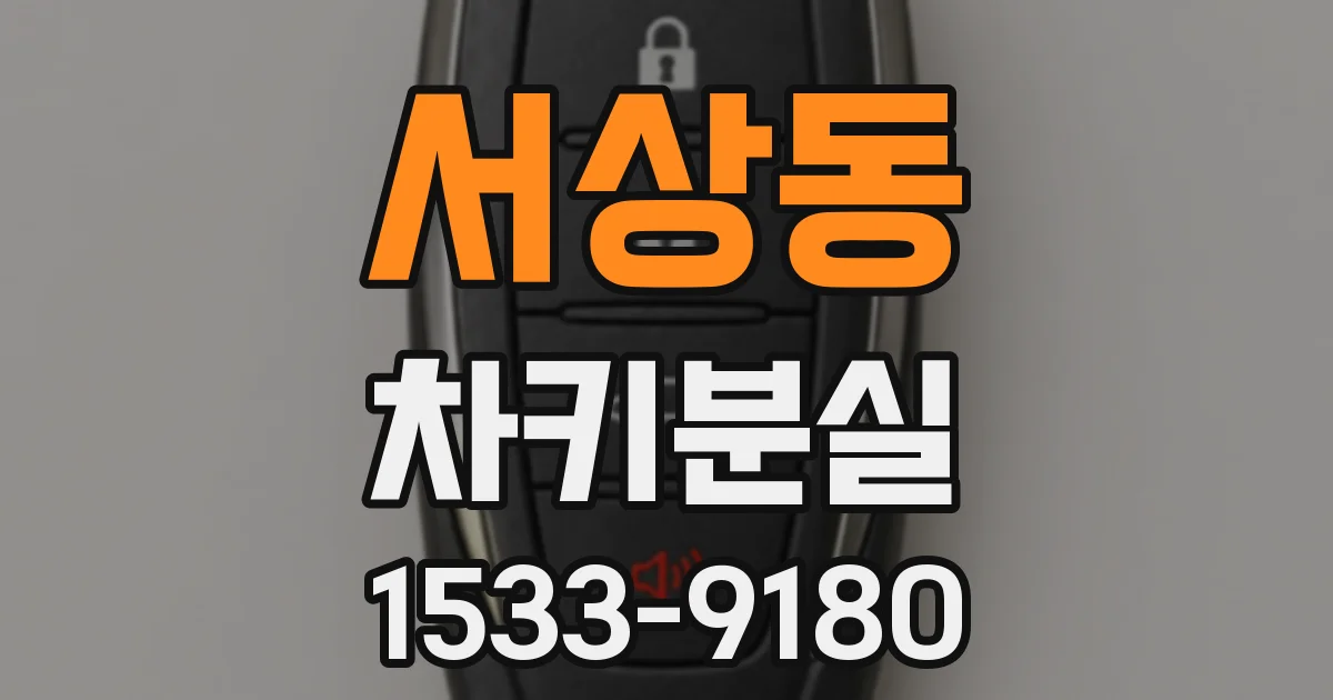서상동 차키분실