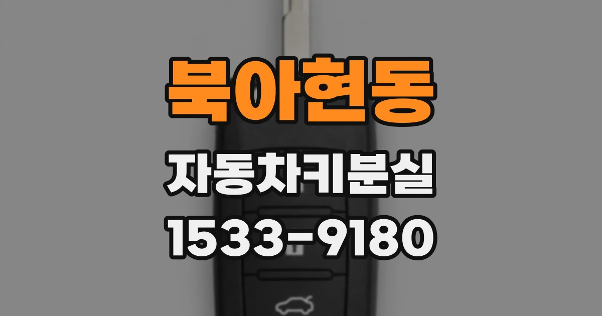 북아현동 자동차키분실