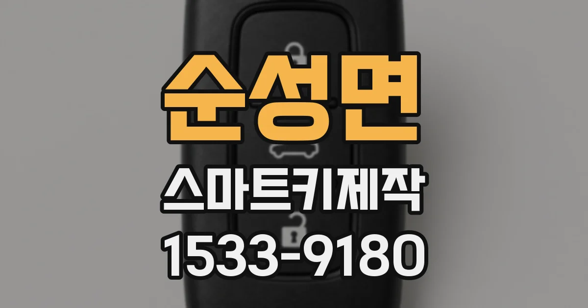 순성면 스마트키제작