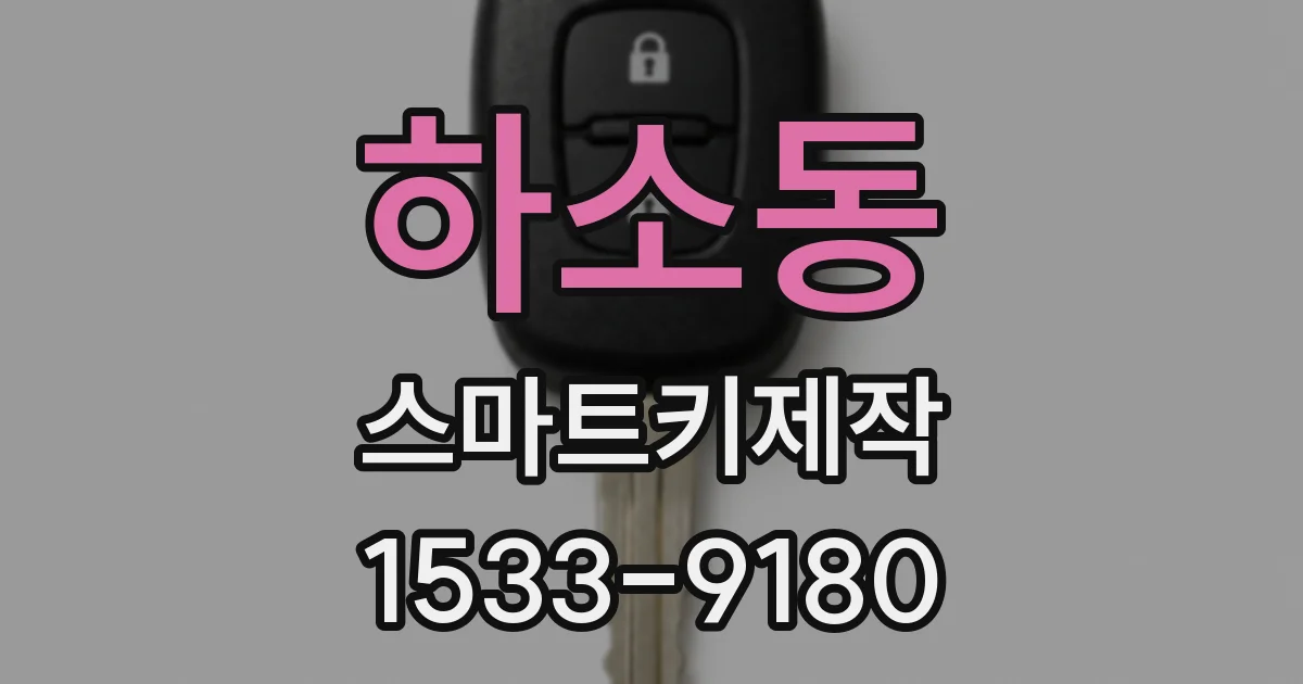 하소동 스마트키제작