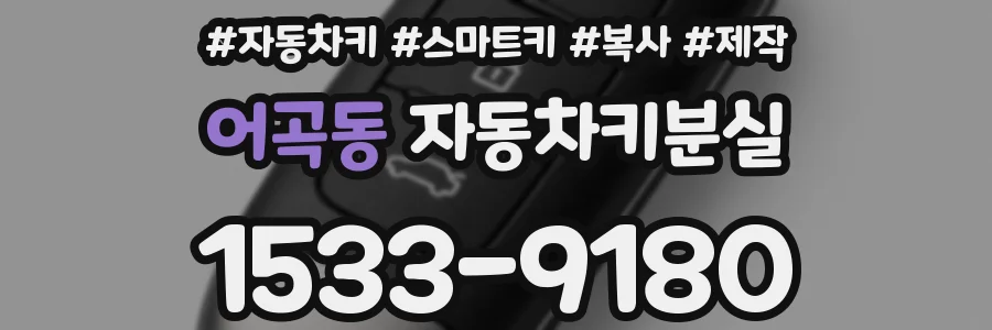 어곡동 자동차키분실