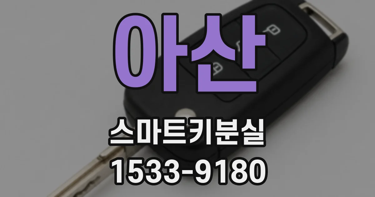 아산 스마트키분실