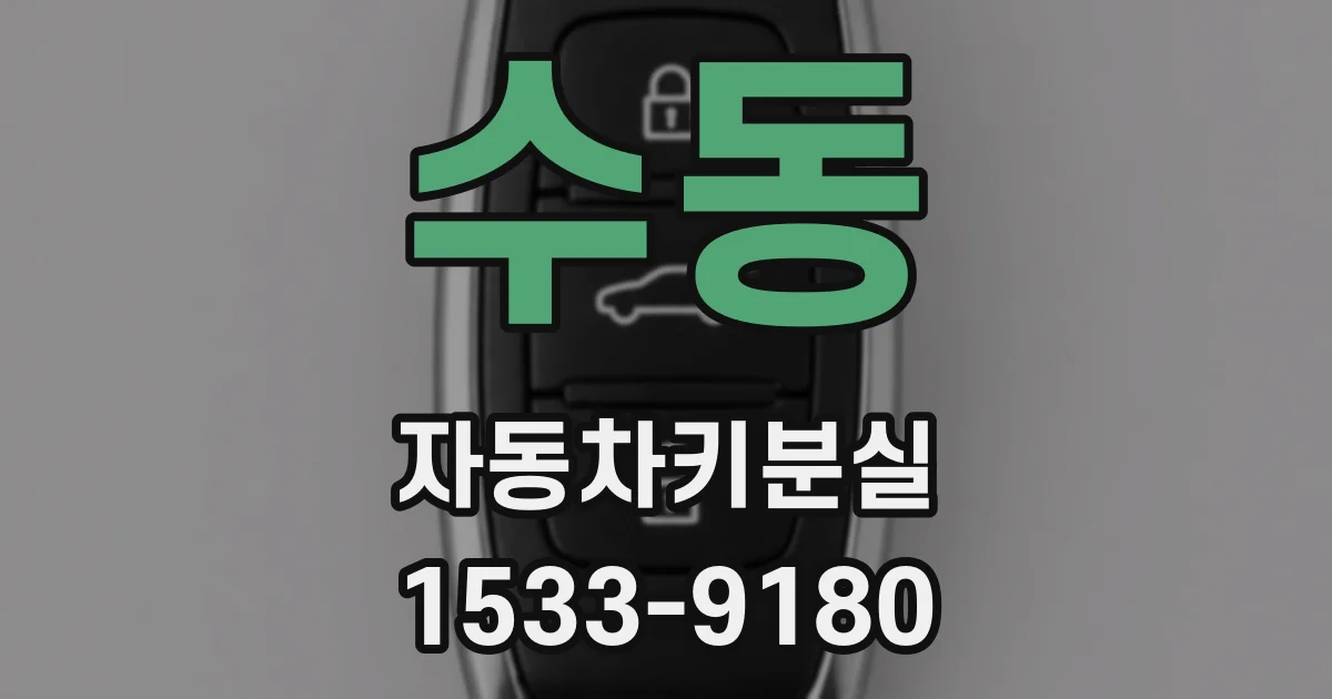 수동 자동차키분실