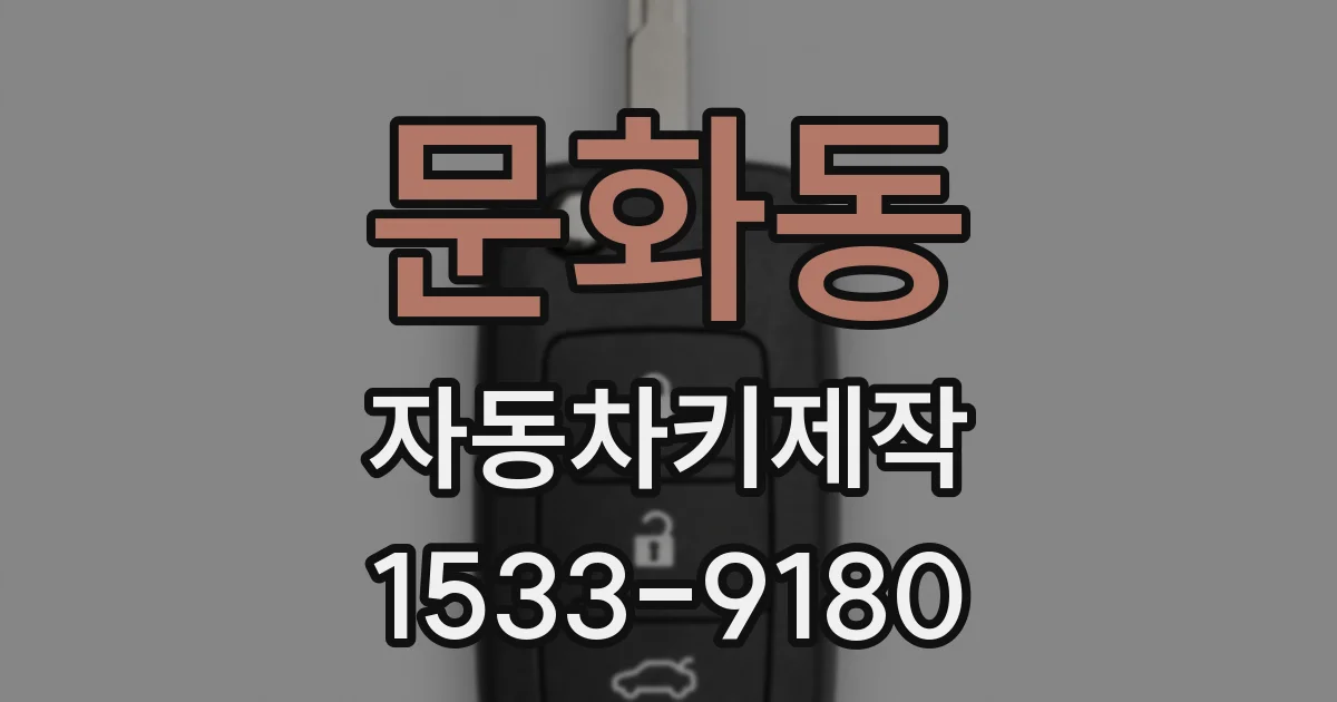 문화동 자동차키제작